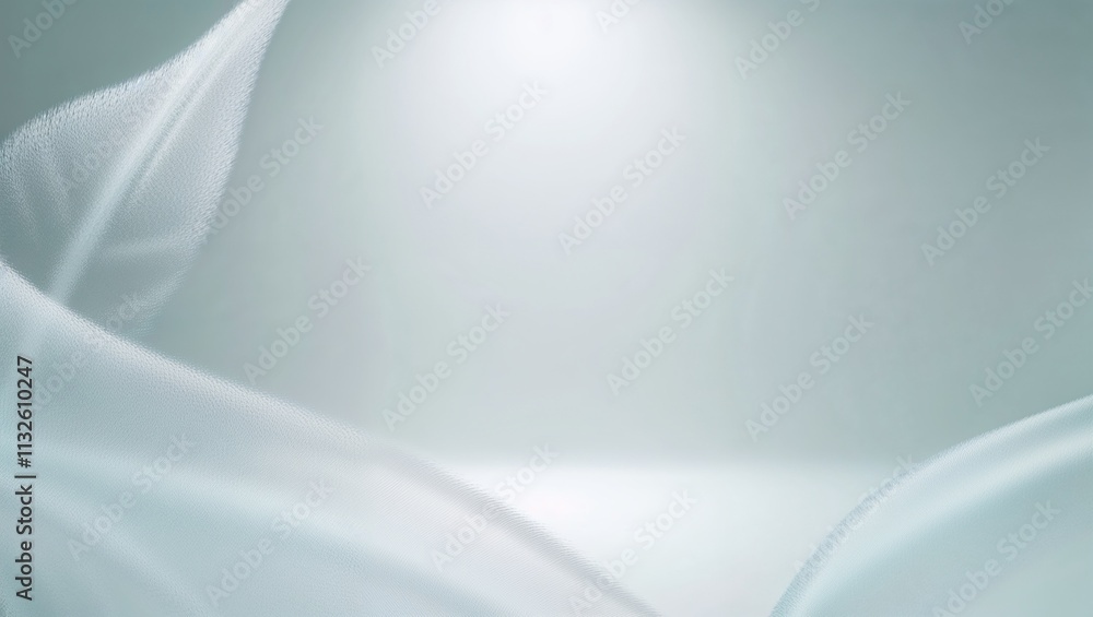 Poster soft translucent fabric background with copy space for text