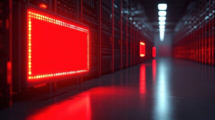 Inventory control system alerting low stock levels with notifications selective focus on alert screen, dynamic, Overlay, digital inventory room backdrop