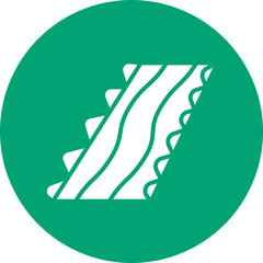 Obraz premium Dusty Trail glyph circle icon