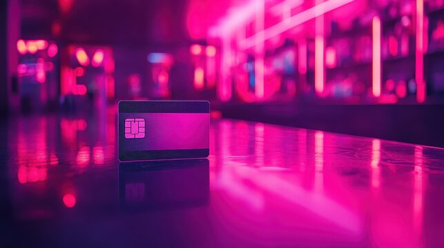 Customer loyalty achieved through reliable logistics service selective focus on loyalty card, vibrant, Fusion, retail setting backdrop - Powered by Adobe