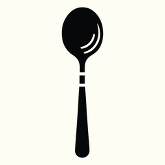 Stylish Spoon Silhouette Set for Kitchen, Cooking, and Restaurant-Themed Projects