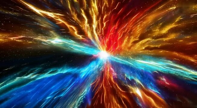Abstract Galaxy Background Vibrant Space Colors and Stars web disign