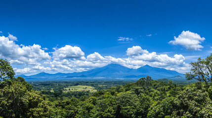 The blue sky, wallpaper, the bright colors of beautiful nature