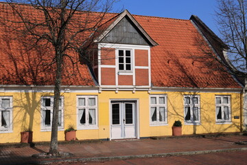 Blick in die Altstadt von Cuxaven an der Nordsee	