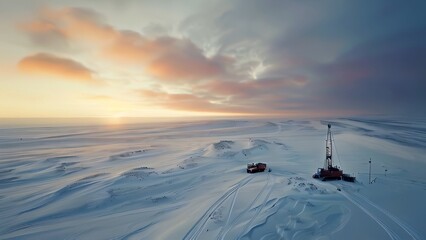 Icy plains host gas extraction sites, gas pipelines forging new pathways, gas fueling heated debates over climate responsibility, development growth, environmental balance, trending now.