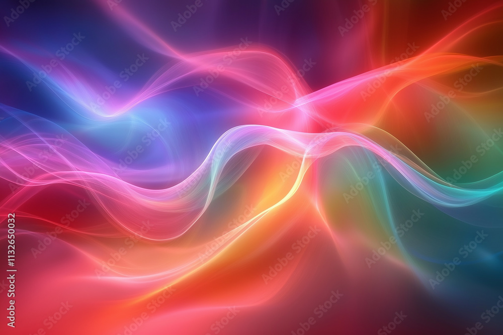 Wall mural a background screen of a soft image with a combination of red, green and blue colors