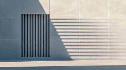 Obraz premium Dynamic louvers aesthetic transformation in contemporary facades