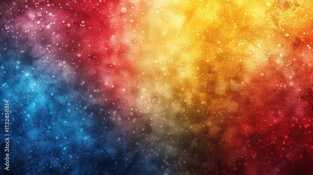 Poster abstract colorful background with speckled texture