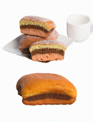 donut with sandwich styles with chocolate fav