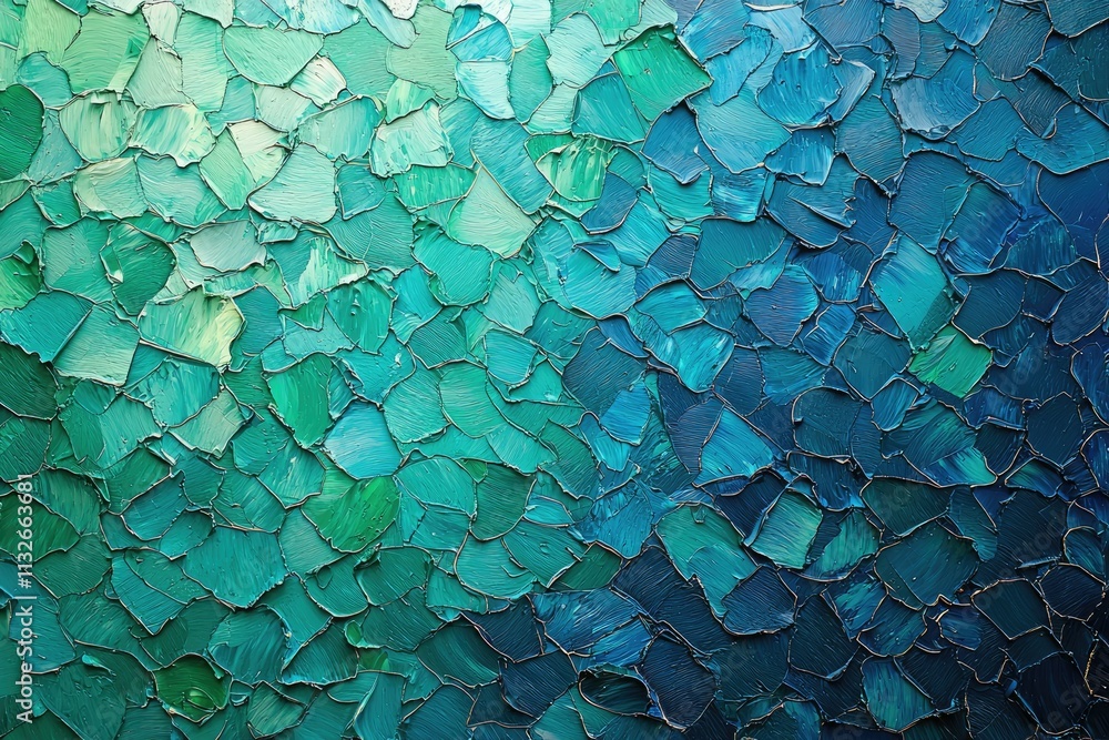 Aufkleber abstract colorful texture with shades of blue and green creating a calming effect in a contemporary 