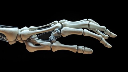 Obraz premium Detailed Anatomy Of A Human Skeletal Hand