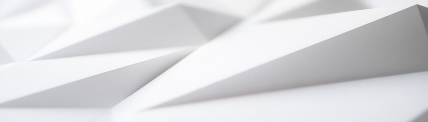 Abstract White Paper Geometric Shapes Design