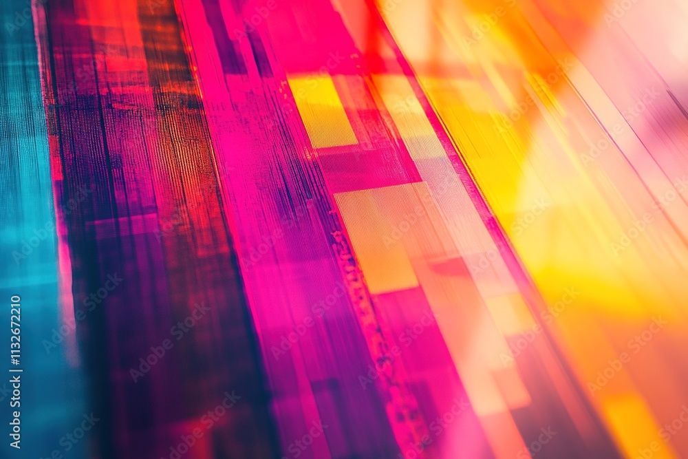 Poster vibrant abstract heatmap with colorful gradient transition