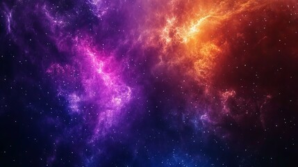 Fototapeta premium Vibrant galaxy cloud nebula with colorful cosmic dust and stars — stunning space background of a starry night cosmos, supernova, and expansive universe for astronomy and science themes