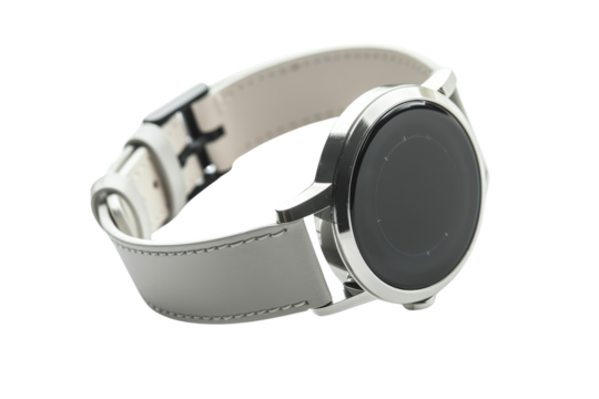 Elegant smartwatch with a sleek design , isolated on transparent background