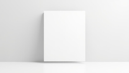 Fototapeta premium Blank pop-up banner mockup on white background for versatile branding and promotional options