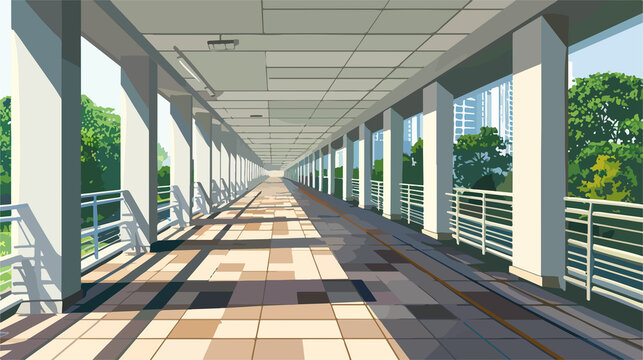 Empty Void Deck in Tampines Singapore, Morn Serenity