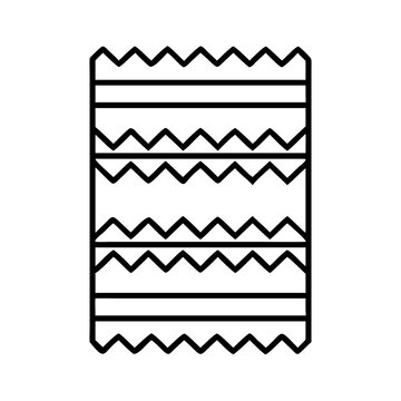 recommend clip art: mexican blanket pattern icon, cinco de mayo line art, mexican fiesta icon - simple black line art icon of mexican blanket pattern for cinco de mayo celebrations. mexican fiesta vector art.