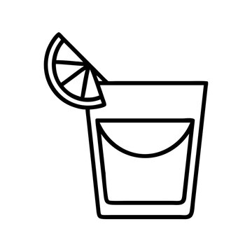 recommend clip art: tequila shot with lime icon, cinco de mayo line art, mexican fiesta icon - simple black line art icon of tequila shot with lime for cinco de mayo celebrations. mexican fiesta vector art.