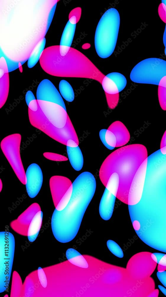 Poster This vibrant abstract colorful loop vertical background features fluid shapes and seamless gradients, making it ideal for various creative design