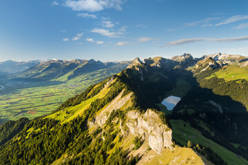 Blick vom Hoher Kasten, Säntis, Alpstein, Appenzell, Schweiz