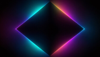 Fototapeta premium Abstract bright neon gradient colors on a dark background
