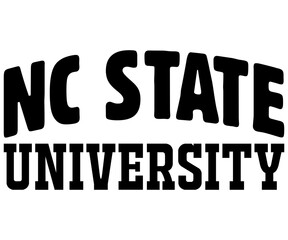 Obraz premium NC State University Svg,Game Day Shirt,Calligraphy t-shirt Design,Football Quotes Svg,American Football Svg,Cut File,Silhouette