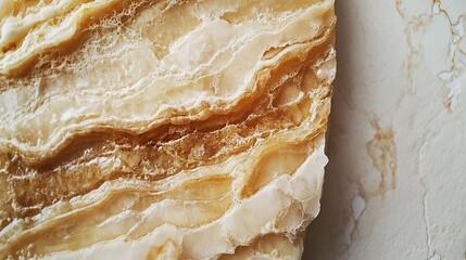 Obraz premium Close-up of msemmen showing flaky layers and golden-brown texture.