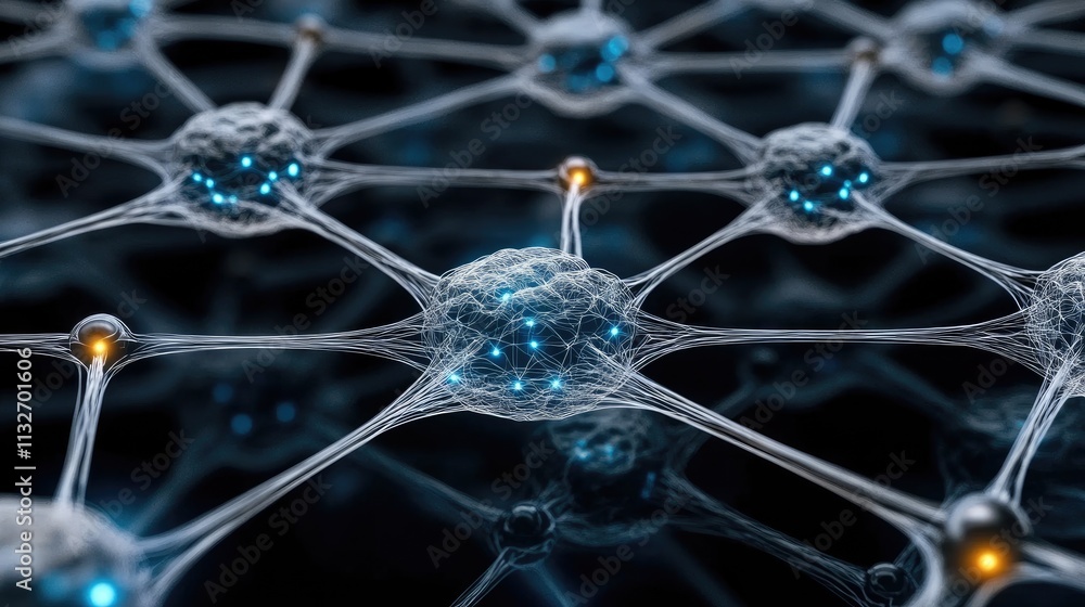 Poster illustration showcases a digital brain with glowing data points and neural connections, symbolizing 
