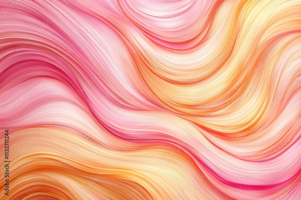 Poster soft pastel swirls of color in abstract design featuring gentle waves and flowing shapes for artisti