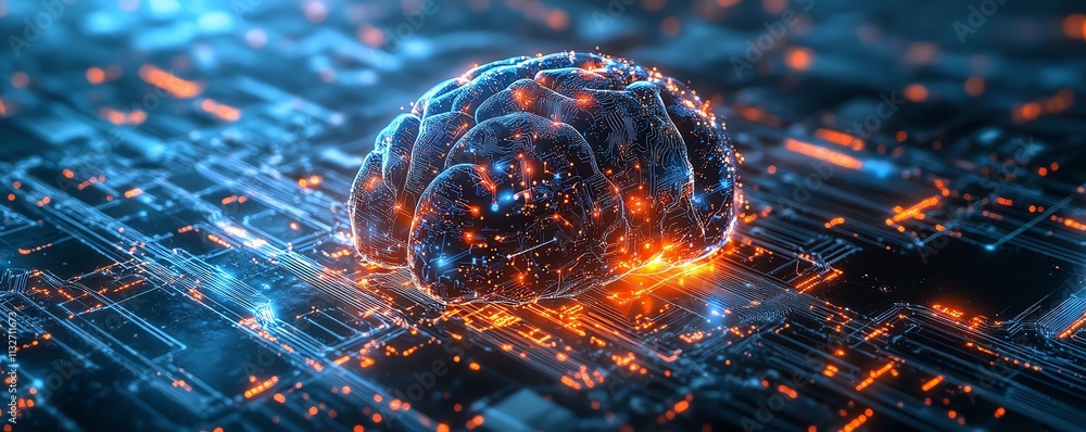 Poster dynamic network technology showcasing advanced automation and intelligent connectivity in a modern i