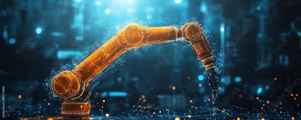 Aufkleber intelligent connectivity and advanced automation in a dynamic network technology, modern industrial 