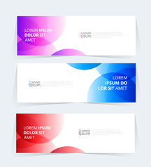 Fototapeta premium Geometric banner design with Vector presentation template.