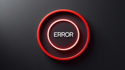 Fototapeta premium A striking graphic featuring a red circle with the word 