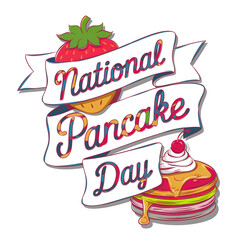 Naklejka premium National Pancake Day