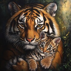 Fototapeta premium tiger in the jungle