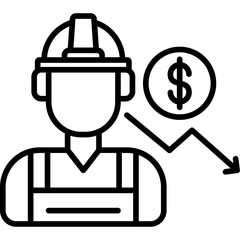 Obraz premium Minimum Wage Icon