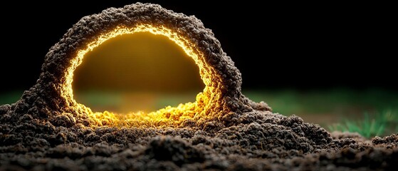 Glowing Earth Arch Nature Soil Light Hope Sunrise