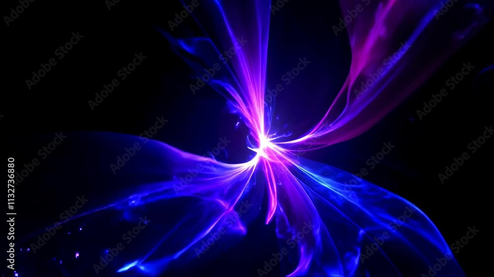 Aufkleber vibrant swirling colors create a mesmerizing visual experience in deep space