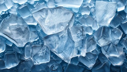 Obraz premium cool background texture of slightly melted ice