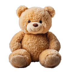 Fototapeta premium A teddy bear is sitting on a white background