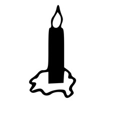 Obraz premium lit the candle