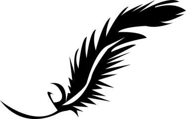 Obraz premium Woodblock quill. bird, ink, paper