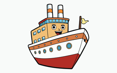 Obraz premium Ship Clipart vector