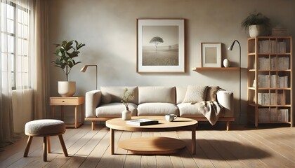 Cozy Living Room with Fireplace, Comfortable Armchairs, and Warm Lighting.

