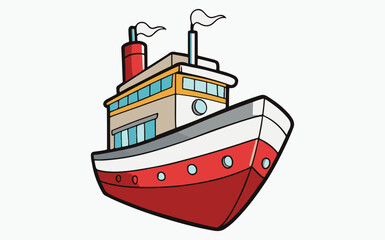 Fototapeta premium ship clipart