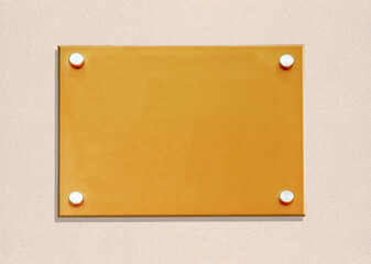 Plaque professionnelle de porte sans marqu