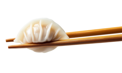 chopsticks picks up a dumpling, bamboo chopsticks, chinese new year spring festival food, cutout png