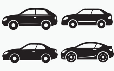 Fototapeta premium Car icon Silhouette