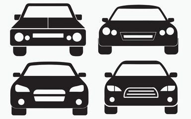 Fototapeta premium Car icon Silhouette